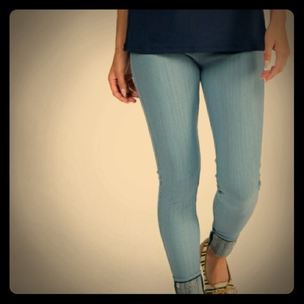 Agnes & Dora Knit Denim Jeggings Like NEW